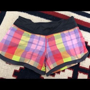 multicolored lululemon shorts!